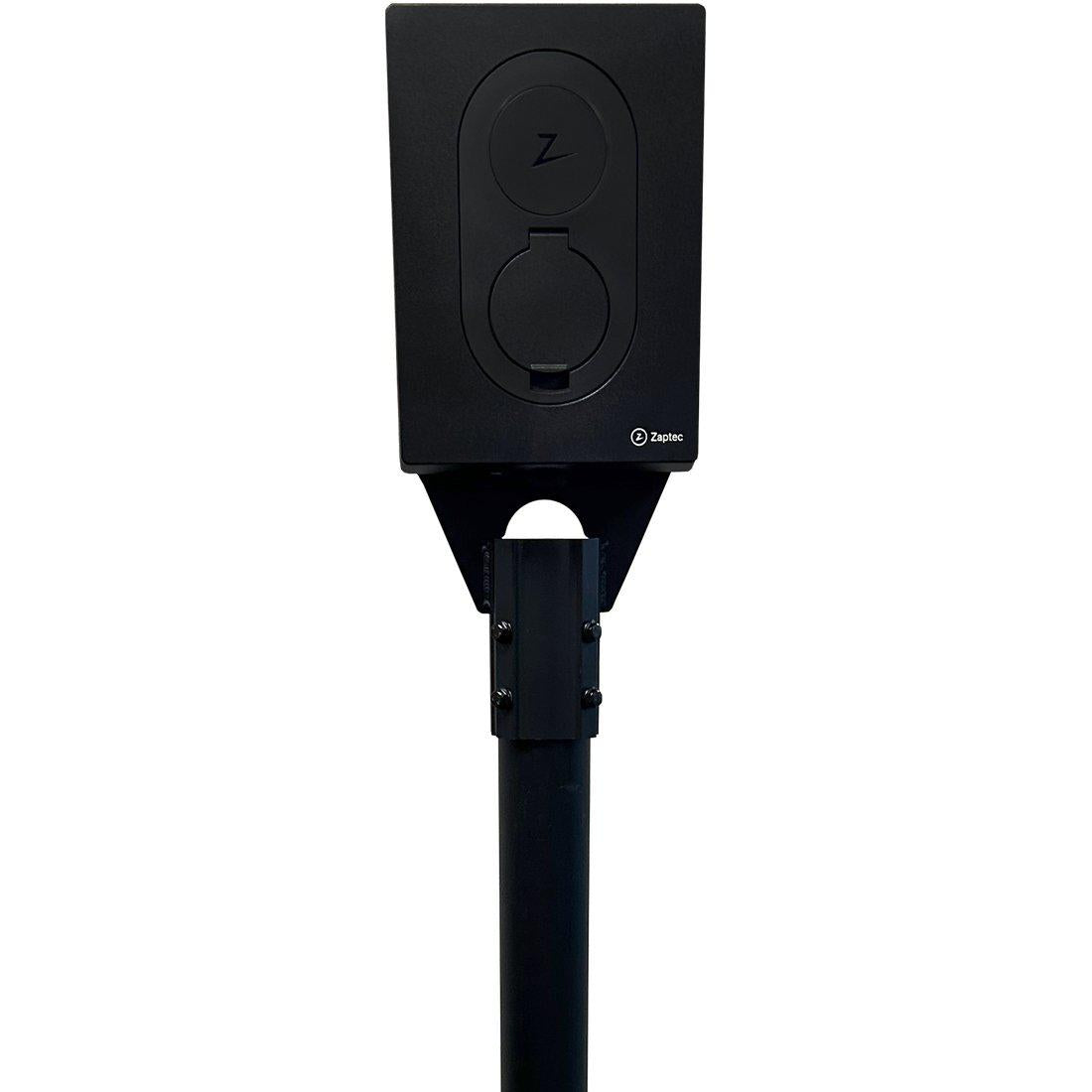 Stolpfäste Zaptec Go för 60mm stolpe singel/dubbel
